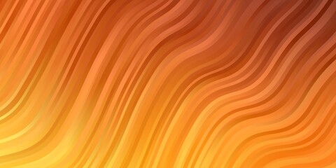 Light Orange vector texture with circular arc. Abstract gradient illustration with wry lines. Pattern for booklets, leaflets.