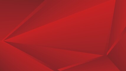 Obraz premium Fajne czerwone tło z trójkątnymi kształtami i gradientami. Ilustracji wektorowych. EPS10.