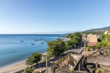  Ruins after volcano eruption in Saint-Pierre, Martinique, France