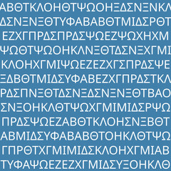 greek decorative ancient alphabet. seamless vector illustration