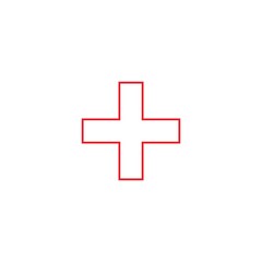 Obraz premium medical cross logo