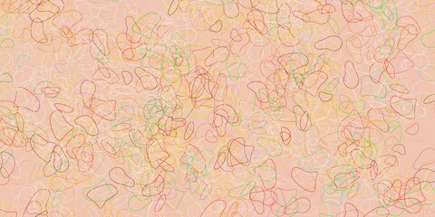 Fototapeta premium Light multicolor vector pattern with abstract shapes.