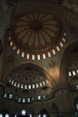interior of the blue mosque in istanbul