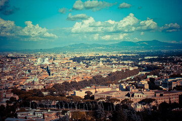 view of the city of vatican rome