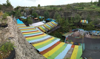 colorful beach resort