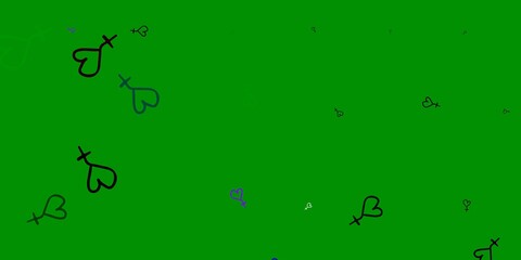 Light Multicolor vector template with businesswoman signs.