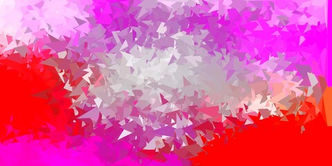 Light pink, yellow vector gradient polygon design.