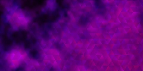 Light Pink vector background with triangles.