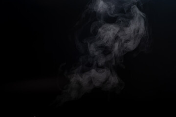 Smoke on black background