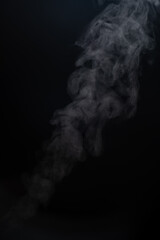 Smoke on black background