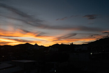 Pintura en el cielo de colores en Oaxaca travel