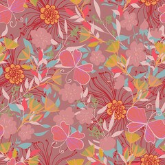 Floral seamles pattern. - 363384601
