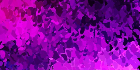 Light purple, pink vector pattern with abstract shapes.