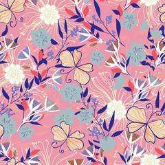 Floral seamles pattern. - 363385044