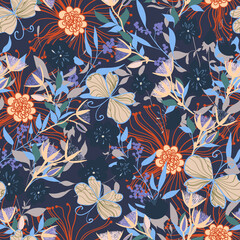 Floral seamles pattern. - 363385281