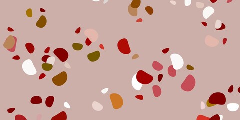 Light green, yellow vector background with random forms.