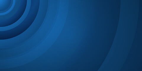 Dark blue 3D circle neutral abstract background for presentation design