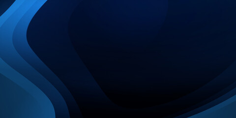 Geometric background with 3D blue wave curve polygons vector. Blue Presentation Background