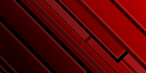 Obraz premium Abstract red black white lines stripe digital technology background design