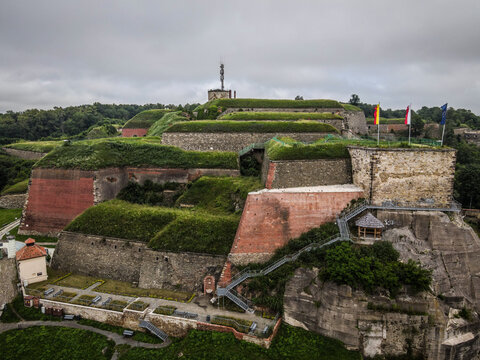 Kłodzko stronghold from the air