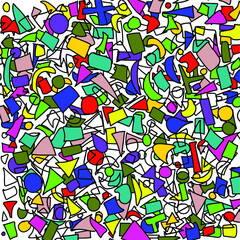 Fototapeta na wymiar seamless pattern with color figures