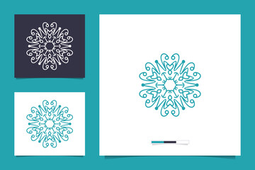 ornament logo design minimalist luxury premium