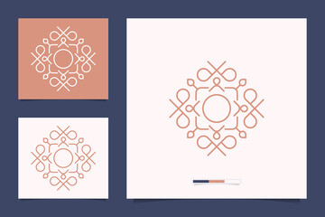 ornament logo design minimalist luxury premium