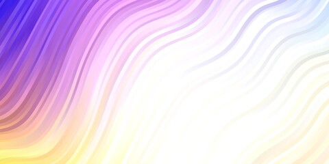 Fototapeta premium Light Multicolor vector pattern with lines. Abstract gradient illustration with wry lines. Pattern for ads, commercials.