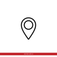 Pin navigation, location, map icon