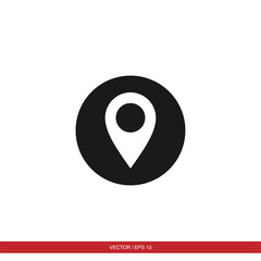 Pin navigation, location, map icon