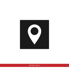 Pin navigation, location, map icon