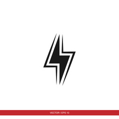 Lighting electric power energy icon vector