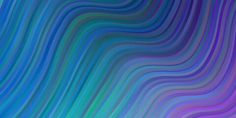 Light Pink, Blue vector pattern with curves. Colorful illustration, which consists of curves. Pattern for busines booklets, leaflets