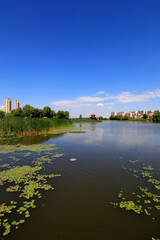Summer Landscape of Waterfront City, Tangshan City, China