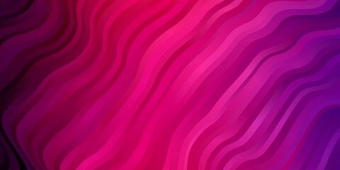 Light Purple, Pink vector layout with circular arc. Bright sample with colorful bent lines, shapes. Best design for your posters, banners.