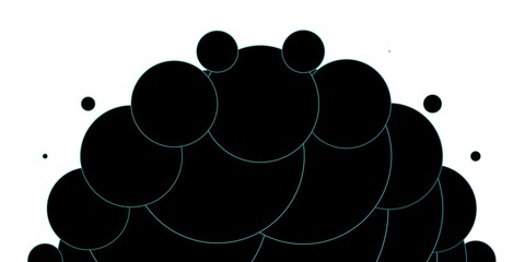 Light BLUE vector background with spots. Abstract colorful disks on simple gradient background. New template for a brand book.