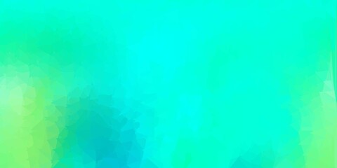 Fototapeta na wymiar Light green vector abstract triangle backdrop.