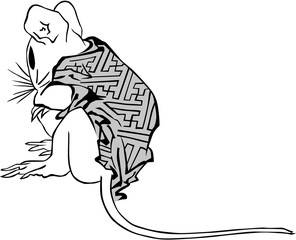 浮世絵　ねずみ　その5