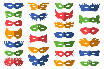 Set of masks for masquerade