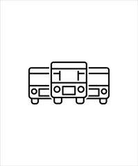 bus icon,vector best line icon.
