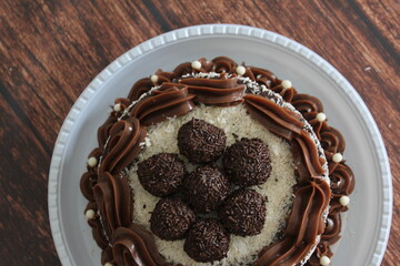 Torta de Brigadeiro de prestígio 