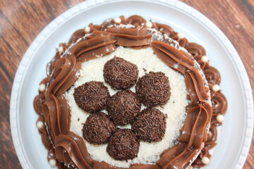 Torta de Brigadeiro de prestígio 