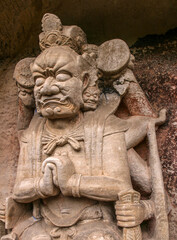 Fototapeta na wymiar the dazu rock carvings in china