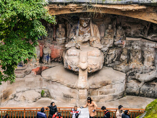 the dazu rock carvings in china