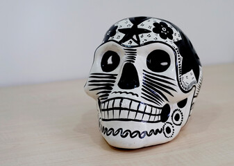 MEXICAN SKULL, MEXICAN ART,  DAY OF THE DEAD, MEXICAN TRADITION