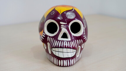 MEXICAN SKULL, MEXICAN ART,  DAY OF THE DEAD, MEXICAN TRADITION