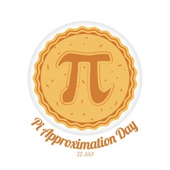 Pi Approximation Day Vector Illustration