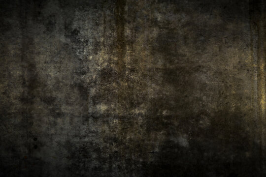 Grungy black wall as background or texture