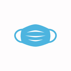 medical face mask flat icon vector logo design trendy