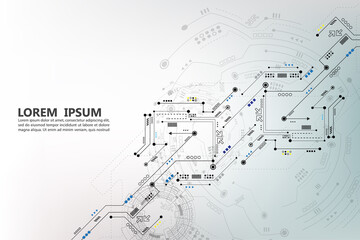 abstract technology geomrtric cyber network